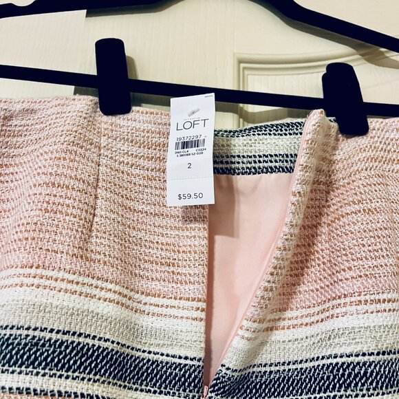 Ann Taylor Loft Tweed Fringe Hem Mini Skirt - Picture 5 of 5